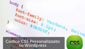 Inserire codice CSS personalizzato su WordPress